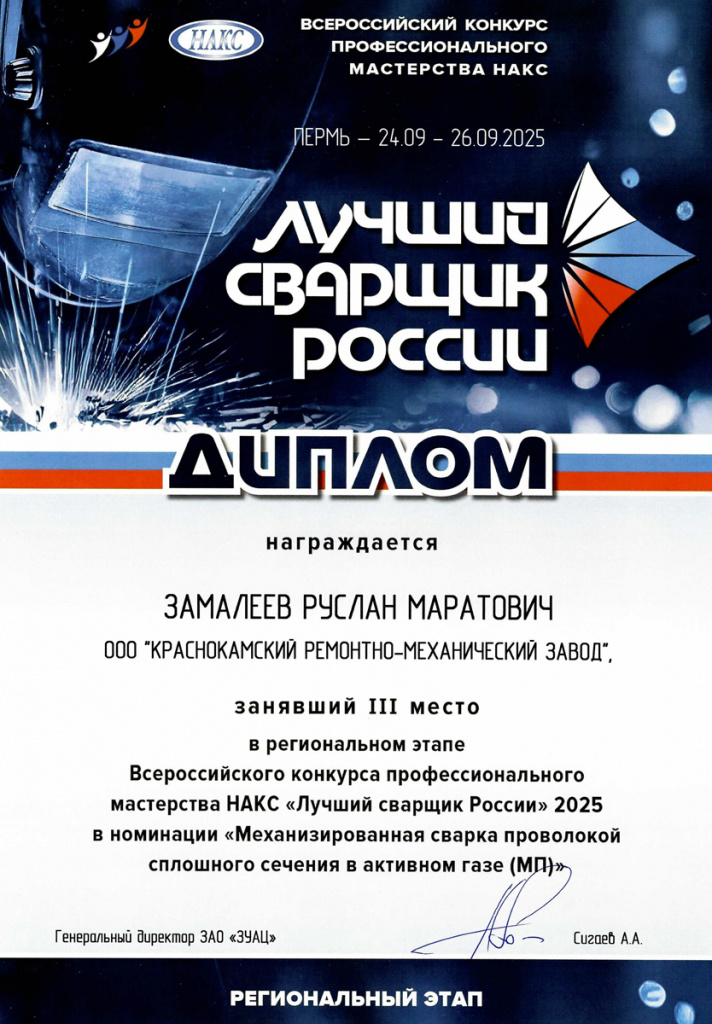 Диплом Всероссийского конкурса профессионального мастерства «Лучший по профессии»