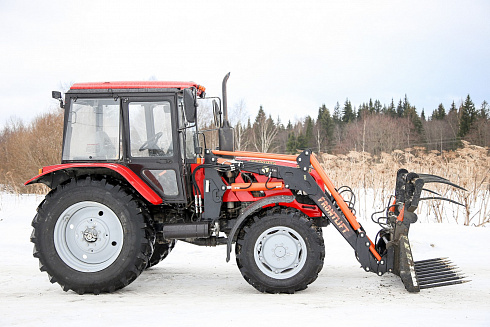 Погрузчик фронтальный FRONTLIFT М-1200, с системой параллельного ведения, к тракторам БЕЛАРУС