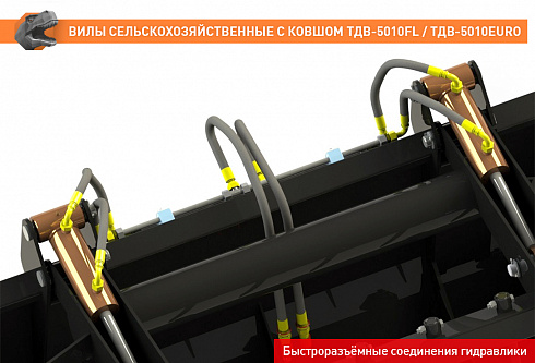 Вилы сельскохозяйственные с ковшом ТДВ-5010ЕВРО