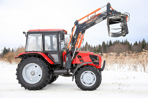 Погрузчик фронтальный FRONTLIFT М-1200, с системой параллельного ведения, к тракторам БЕЛАРУС