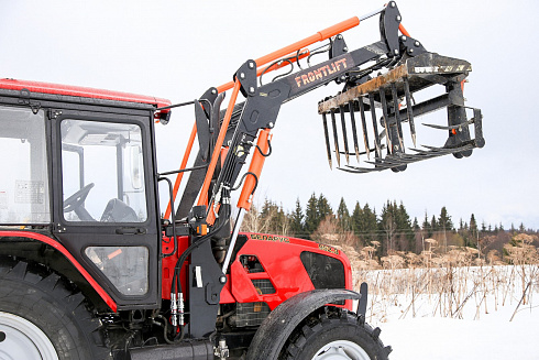 Погрузчик фронтальный FRONTLIFT М-1200, с системой параллельного ведения, к тракторам БЕЛАРУС